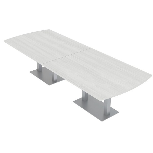 Skutchi Designs 45 in W, 144 in L, 29 in H, Engineered Wood Top, White HAR-AREC-46X143-DOU-WHCYPRESS - main